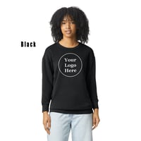Image 3 of Unisex Lighweight Cotton Crewneck Sweatshirt - 1466CC