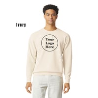 Image 2 of Unisex Lighweight Cotton Crewneck Sweatshirt - 1466CC