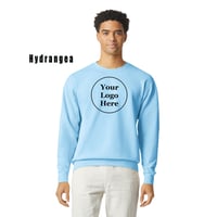 Image 1 of Unisex Lighweight Cotton Crewneck Sweatshirt - 1466CC