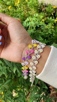 Image 1 of Guerrero Flower Silver Bracelets 