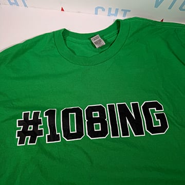 Game-Used "108ING" MSS Tees! (2XL & 3XL)
