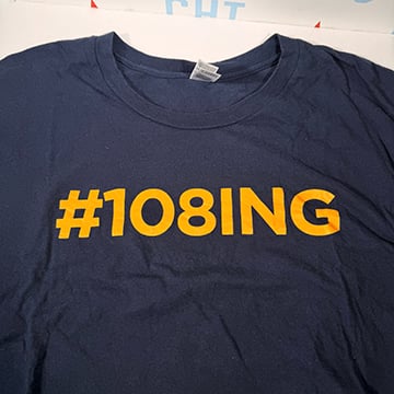 Game-Used "108ING" MSS Tees! (2XL & 3XL)
