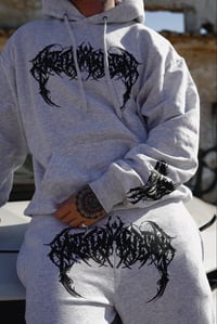 Image 3 of CHAOTIK GREY HOODIE
