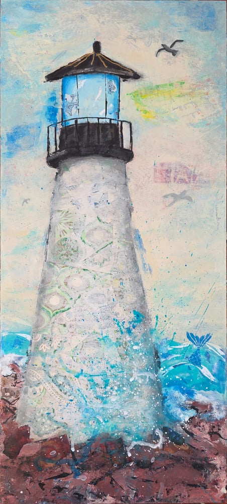 Image of 🔴 Sea Change Original Mixed Media Painting