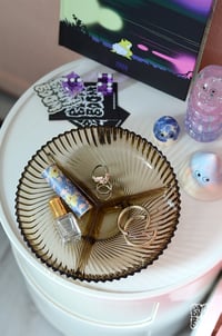 Image 2 of Assiette compartimentée verre fumé