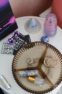 Image 4 of Assiette compartimentée verre fumé