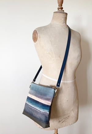 Image of Seascape, large shoulder bag with crossbody strap