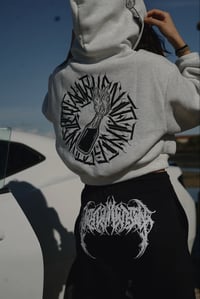 Image 1 of CHAOTIK B&W OPEN HEM BACK PRINT