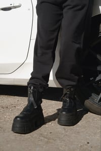 Image 3 of CHAOTIK B&W OPEN HEM BACK PRINT