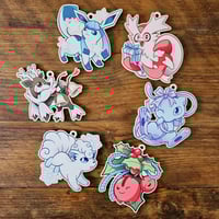 Image 1 of Christmas Tree Wooden Hanger Decorations