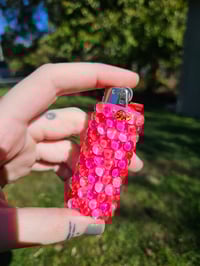 Image 1 of Pink Bubble Twinkle Lighter