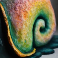 Image 2 of Seashell Penguin Paper Mache Figure