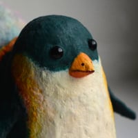 Image 4 of Seashell Penguin Paper Mache Figure