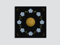 Image 1 of Forget Me Not Floral Folk Art Print
