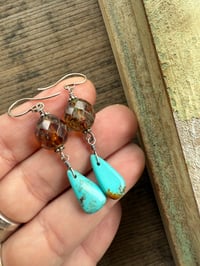 Image 6 of Blue earrings/ n3