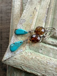 Image 7 of Blue earrings/ n3