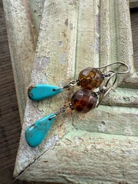 Image 8 of Blue earrings/ n3