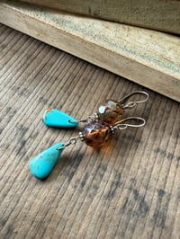 Image 2 of Blue earrings/ n3