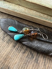 Image 10 of Blue earrings/ n3