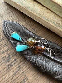 Image 4 of Blue earrings/ n3