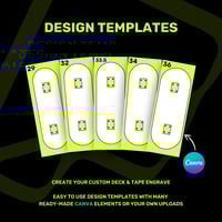 Image 2 of Custom Engraved Fingerboard Deck