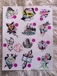 Image 2 of Original Painting Flash Sheet; 1 of 4