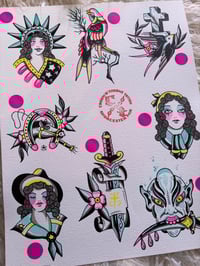 Image 1 of Original Painting Flash Sheet; 2 of 4