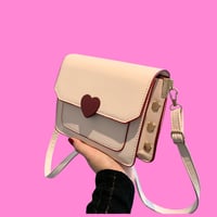Image 2 of Magnetic Heart Buckle Crossbody Bag