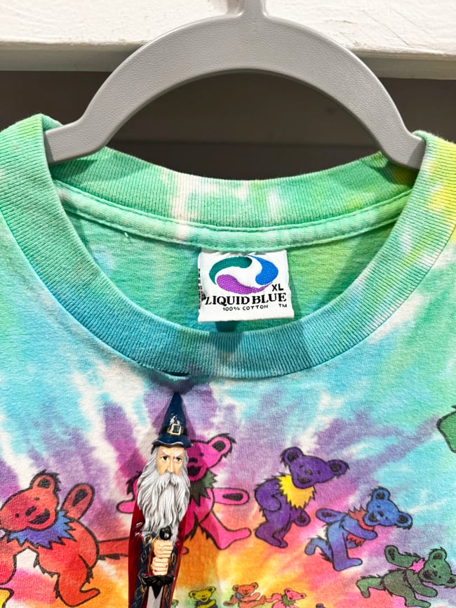 Grateful Dead Early 90s Spiral Bears T-Shirt - Size L 