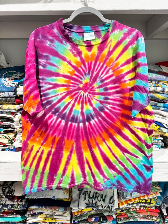 80s Tie Dye Lot T-Shirt - Fits L