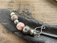Image 1 of Earthy Lamp work sterling silver necklace 