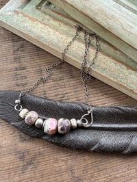 Image 5 of Earthy Lamp work sterling silver necklace 