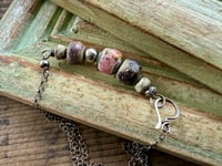 Image 8 of Earthy Lamp work sterling silver necklace 