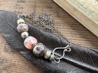 Image 9 of Earthy Lamp work sterling silver necklace 