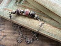 Image 10 of Earthy Lamp work sterling silver necklace 