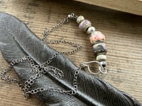Image 20 of Earthy Lamp work sterling silver necklace 