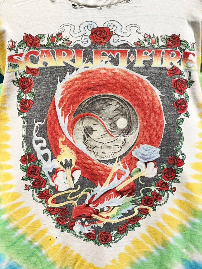 Grateful Dead 1997 Scarlet Fire T-Shirt - Size XL