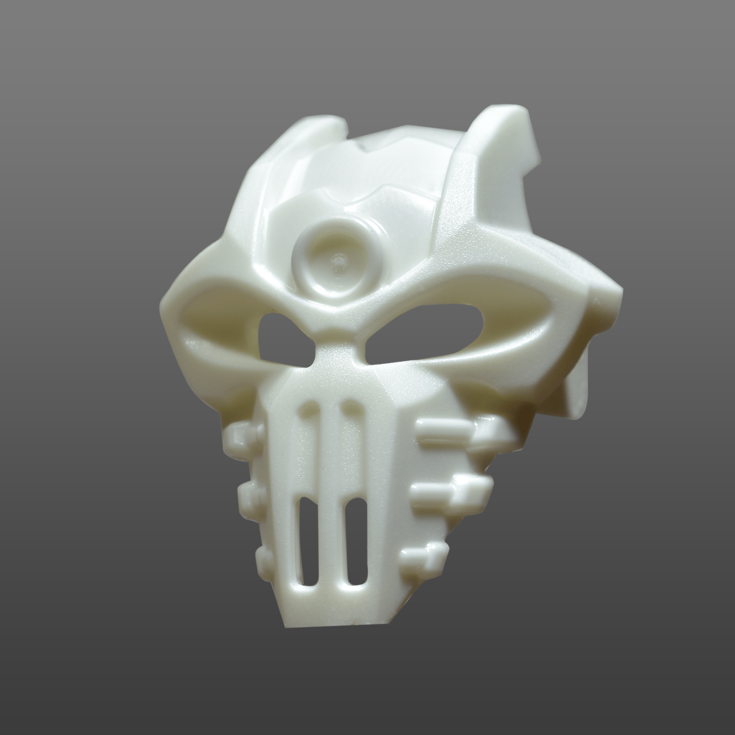 Image of White Basher Skull Resin Replica
