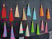 Image 2 of Lilac Tassel Earrings  – Elegant Boho Earrings for Women | Lightweight Statement Jewe