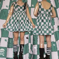 *NEW* Pink and Green Checkerboard Dress (made 2 order)