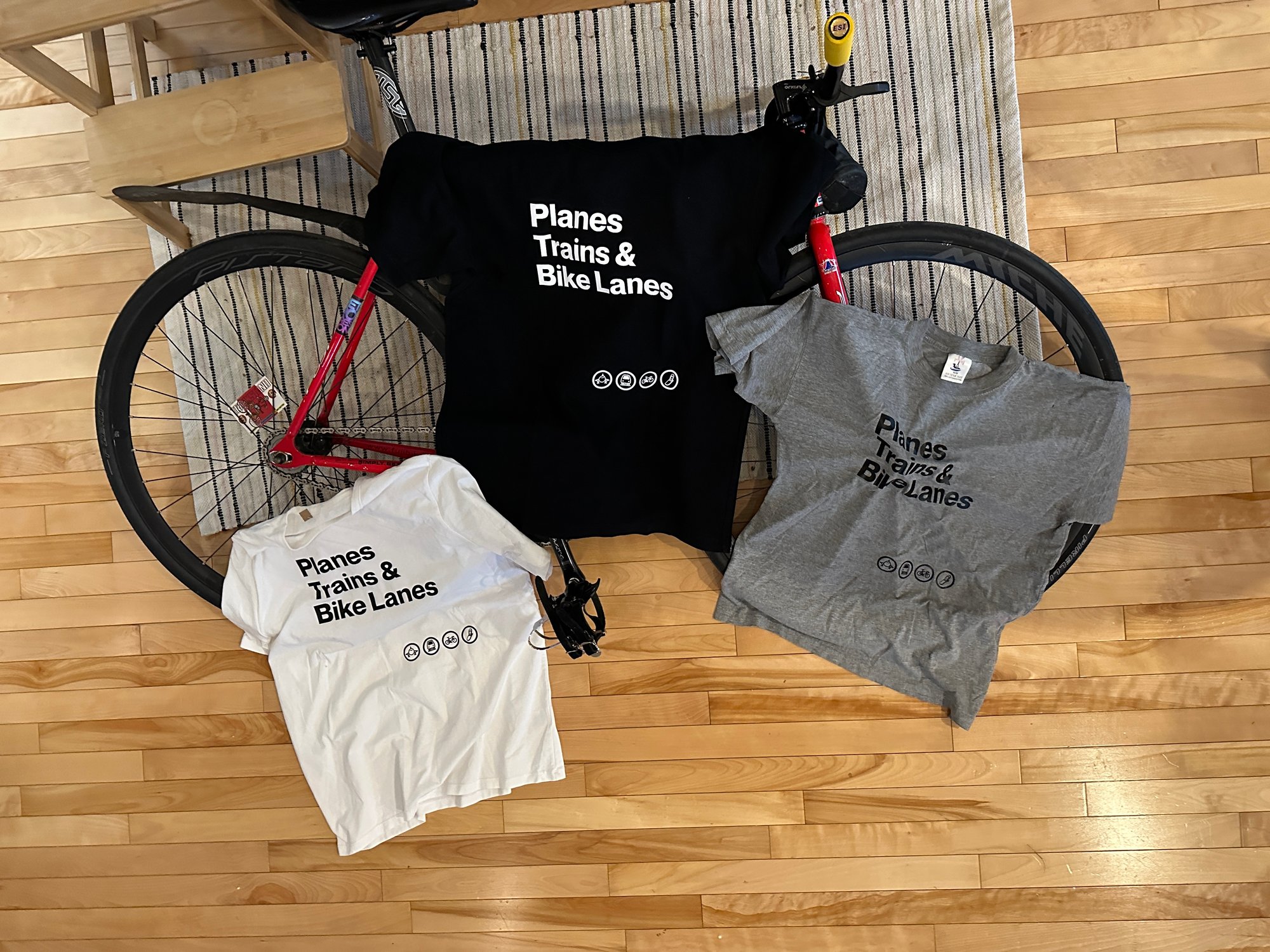 Image of Burner Phone Goods - Planes, Trains & Bikelanes (1 of 5, Black, Large)