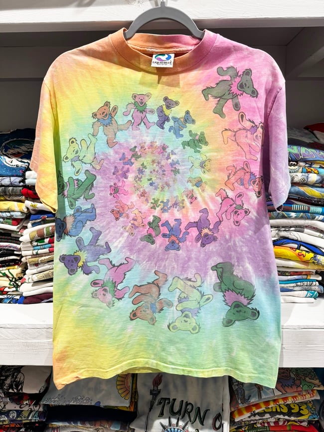 Grateful Dead Early 90s Spiral Bears T-Shirt - Fits M