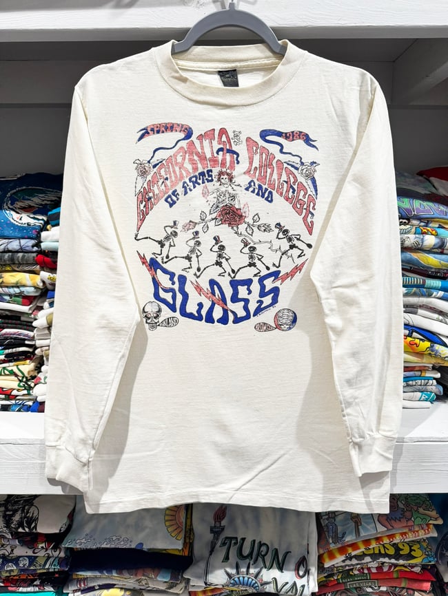 Grateful Dead 1986 California College of Arts and Glass Longsleeve Shirt - Fits M