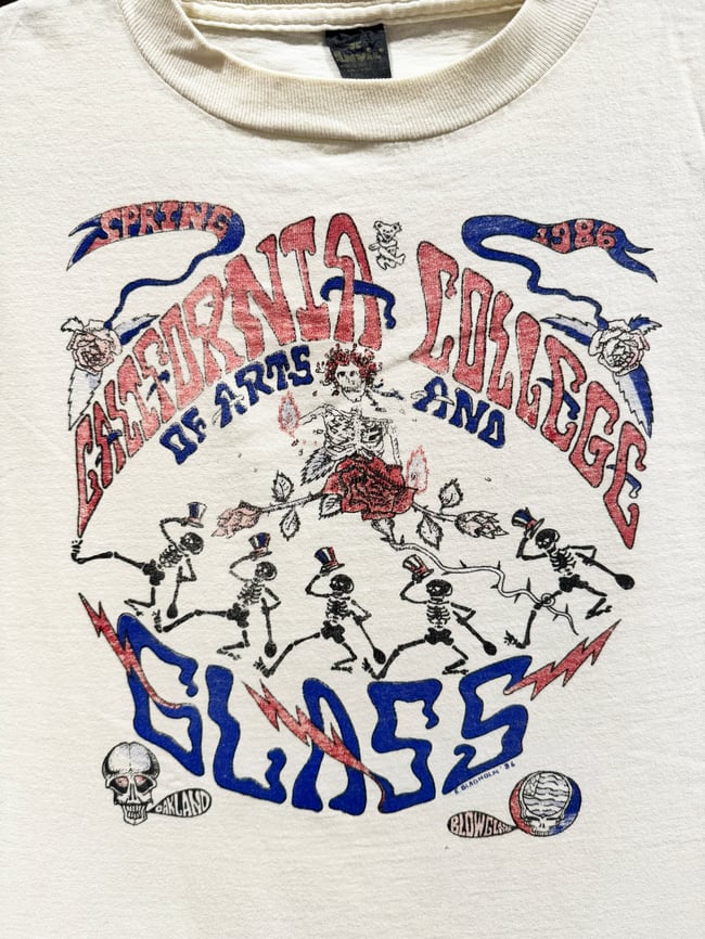 Grateful Dead 1986 California College of Arts and Glass Longsleeve Shirt - Fits M