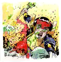 Big Barda (Watercolor and Ink)