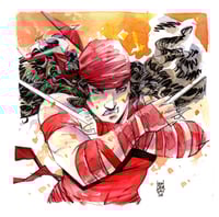 Elektra (Watercolor and Ink)