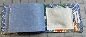 Image of Vintage Blue Floral Applique Needlebook