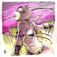 Catwoman (Watercolor and Ink)