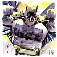 Absolute Batman (Watercolor and Ink)