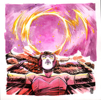 Scarlet Witch (Watercolor and Ink)
